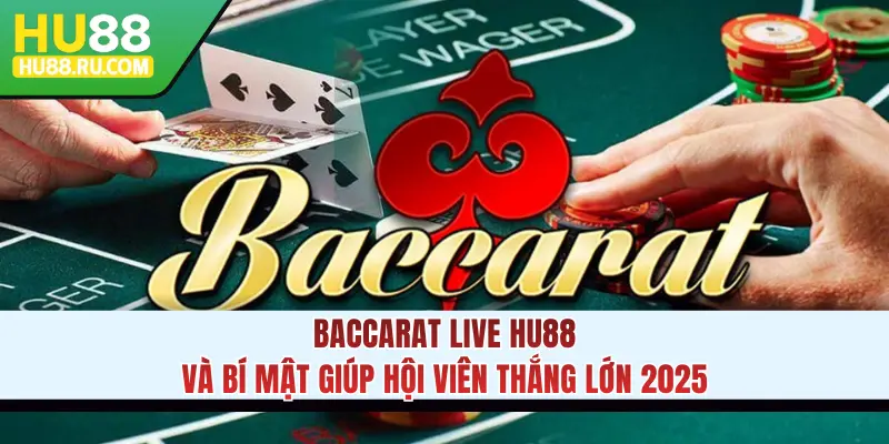 Baccarat Live HU88 Và Bí Mật Giúp Hội Viên Thắng Lớn 2025